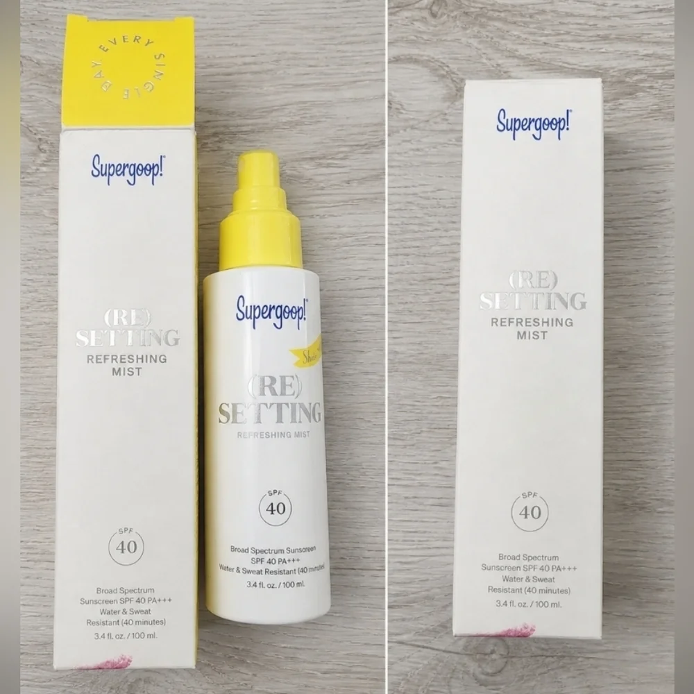 Supergoop! (Re)Setting Refreshing Mist SPF 40 Brand New